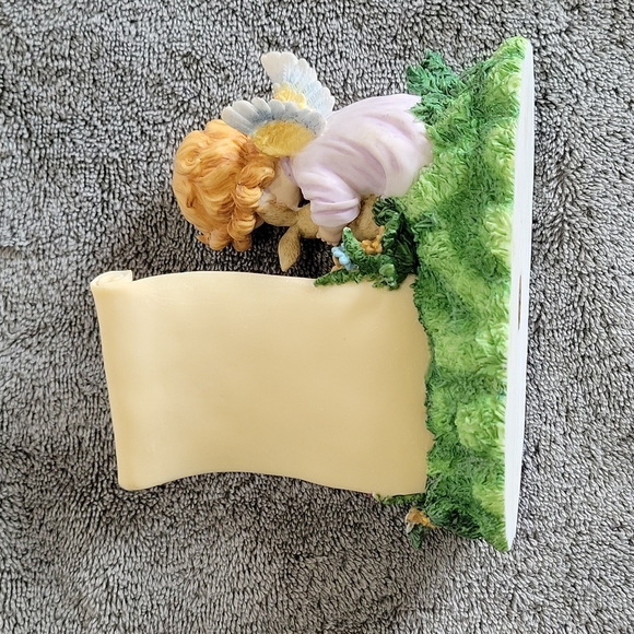 Angel with Bunny & Biblical Verse Statue!! - Picture 2 of 8